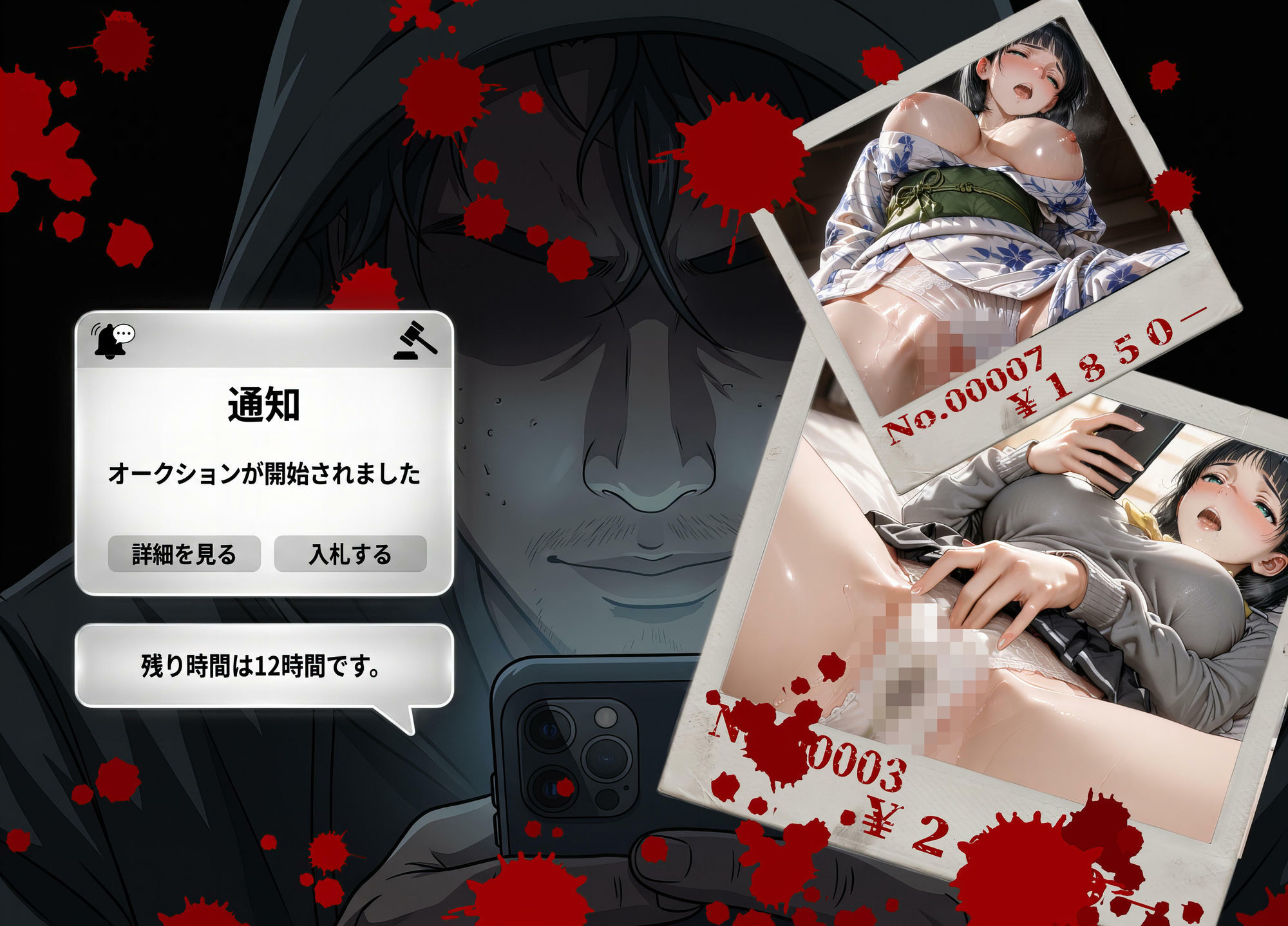 『裏垢オークション-裏コス5種販売中-』桐ケ谷〇葉Ver サンプル1ページ目