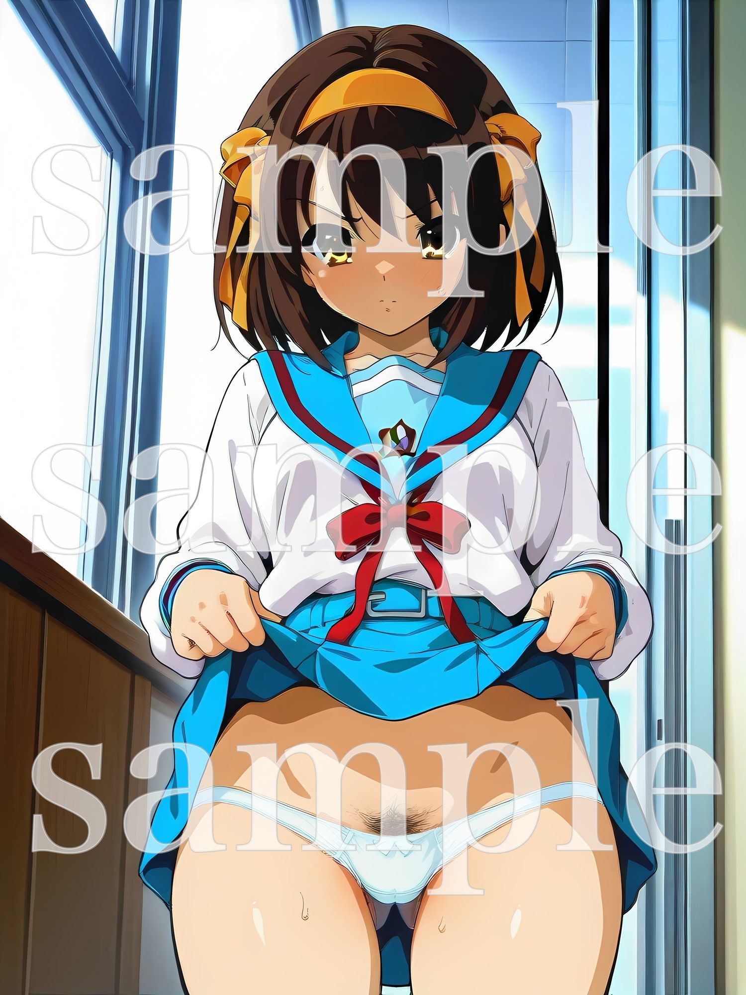 秘密のチラ見せアルバイト〜パンツを見せてもらったら陰毛まで見えちゃいました〜涼〇ハ〇ヒ編 サンプル2ページ目