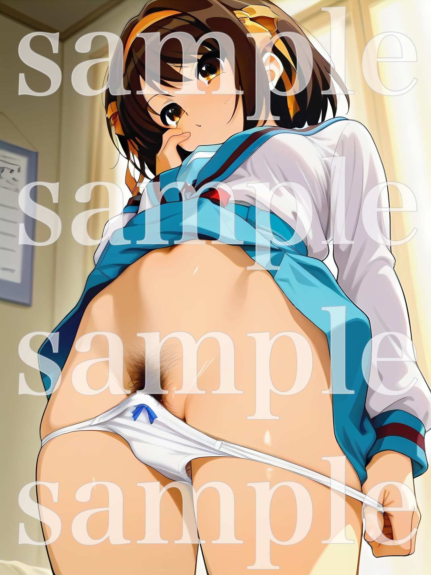 秘密のチラ見せアルバイト〜パンツを見せてもらったら陰毛まで見えちゃいました〜涼〇ハ〇ヒ編 サンプル6ページ目