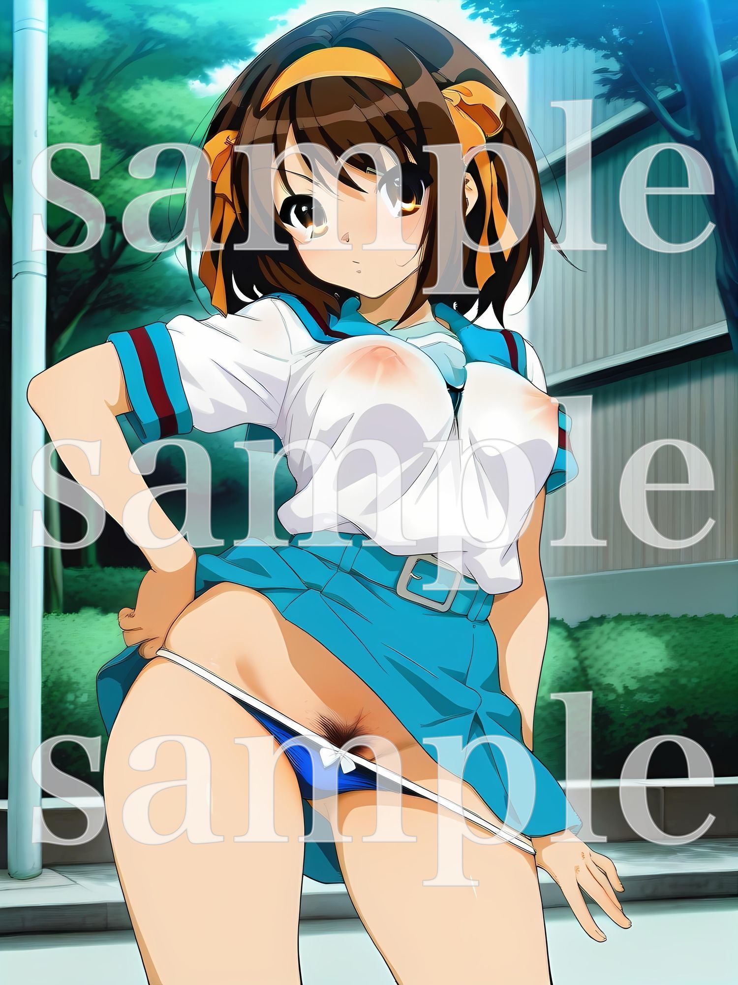 秘密のチラ見せアルバイト〜パンツを見せてもらったら陰毛まで見えちゃいました〜涼〇ハ〇ヒ編 サンプル8ページ目