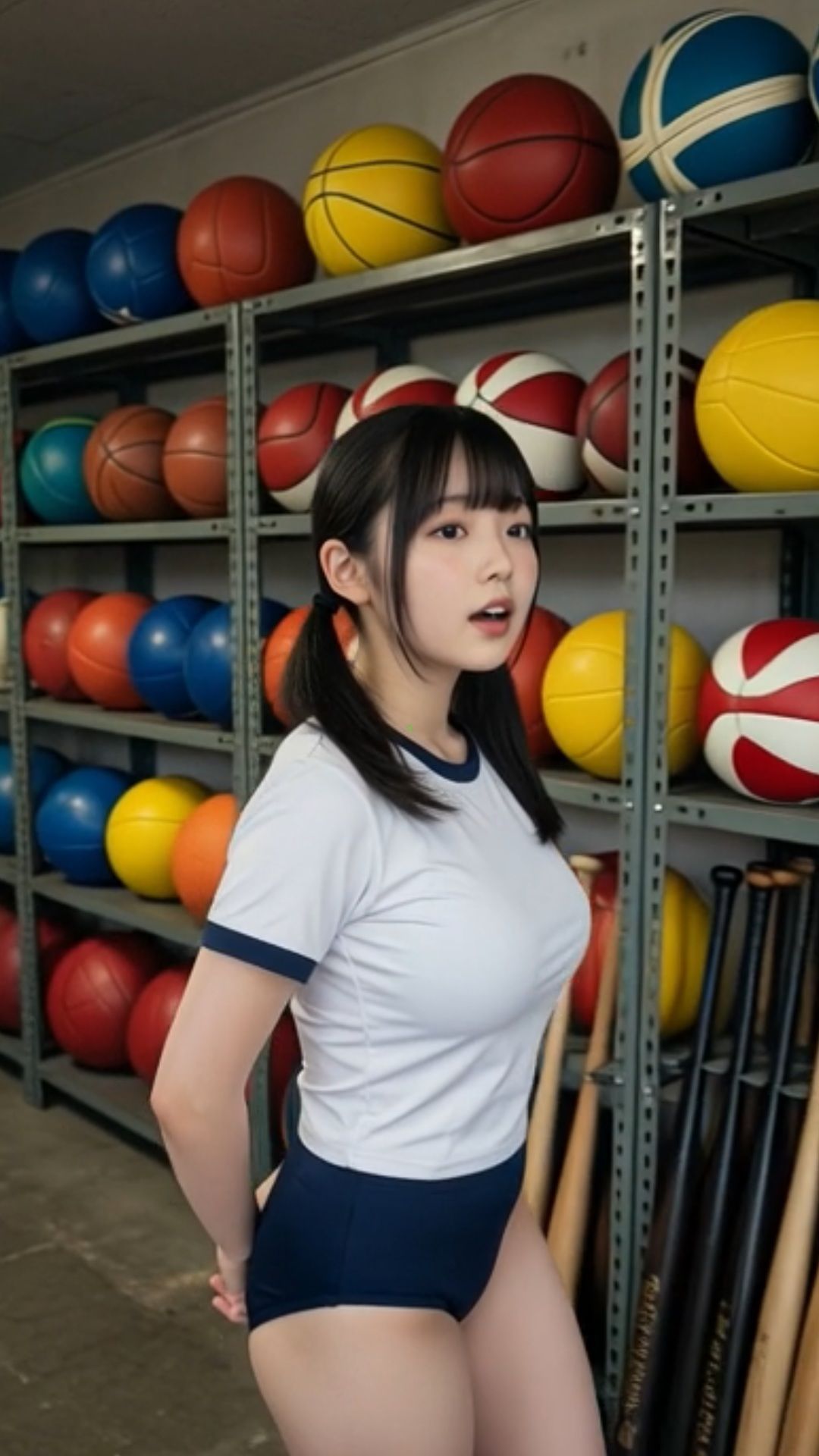 爆乳女子校生 JK 女子大生 巨乳 スクール水着 体操服 ブルマ 制服 部活 バレー 体育 Tシャツ タンクトップ サンプル7ページ目