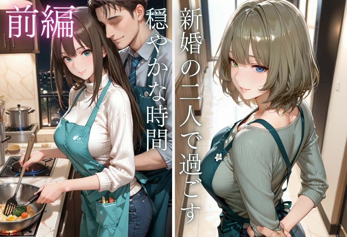 純愛新婚の果てに…裸エプロン妻の隣人NTRでハート目にVol.1 サンプル4ページ目