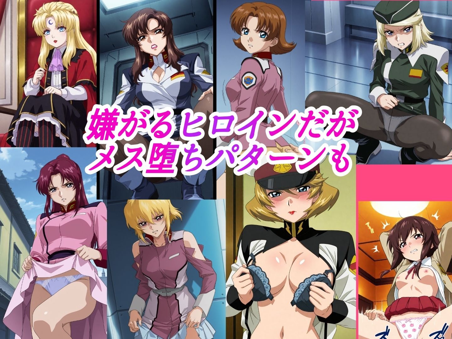 （ガン●ムSE●D）嫌な顔されながらおパンツ見せて中出しセックスで孕ませたい サンプル3ページ目