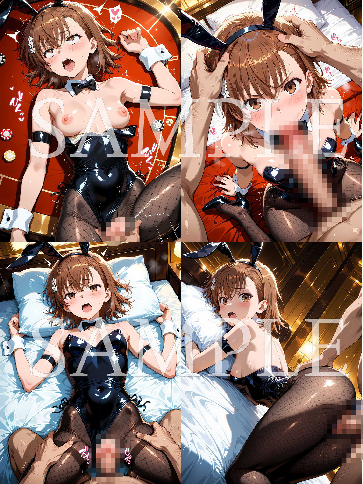 絶倫オジサンがバニーガールを食い荒らしまくって無責任膣内出し！ 御〇 美〇 編 サンプル2ページ目