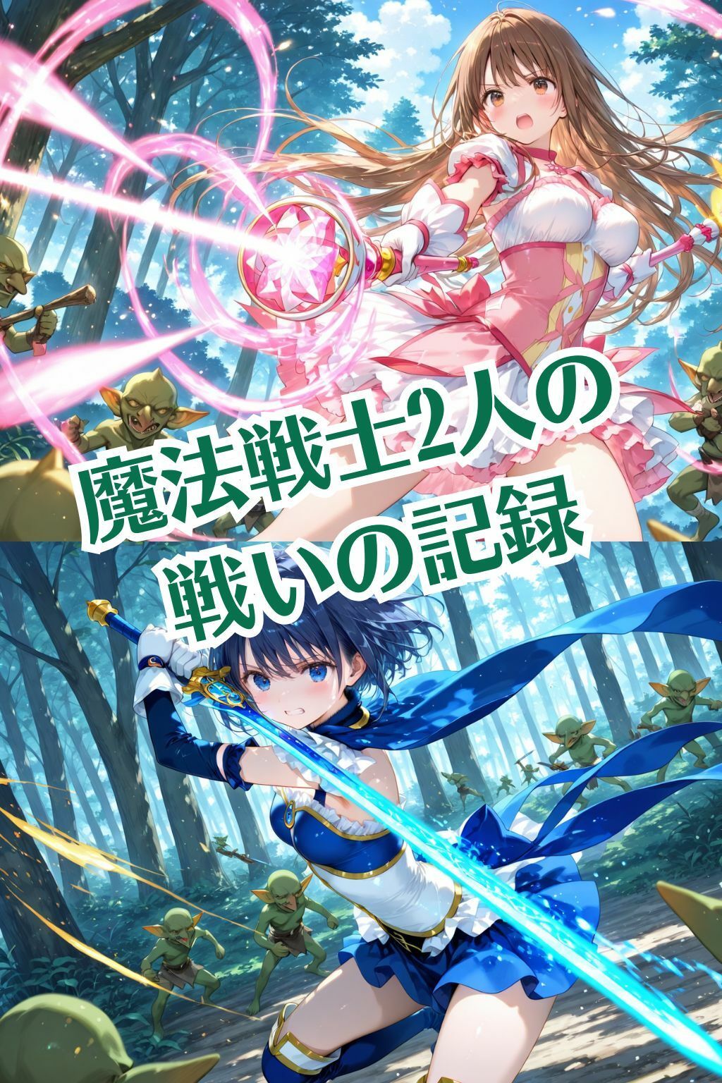 魔法戦士えりな＆せりか vol.4 ゾンビとゴブリンの餌食 編 サンプル1ページ目