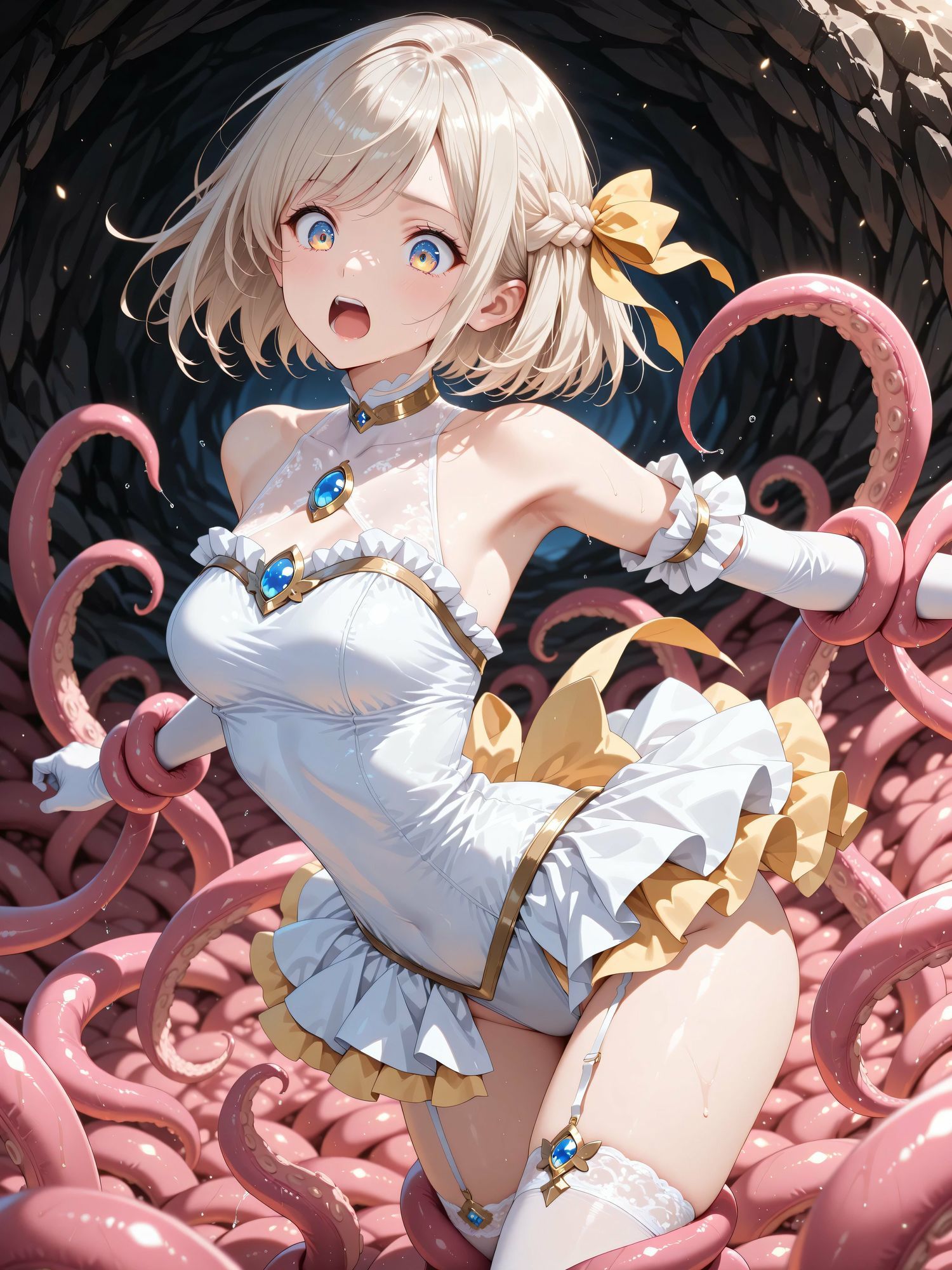 魔法少女×触手  完全敗北 サンプル3ページ目
