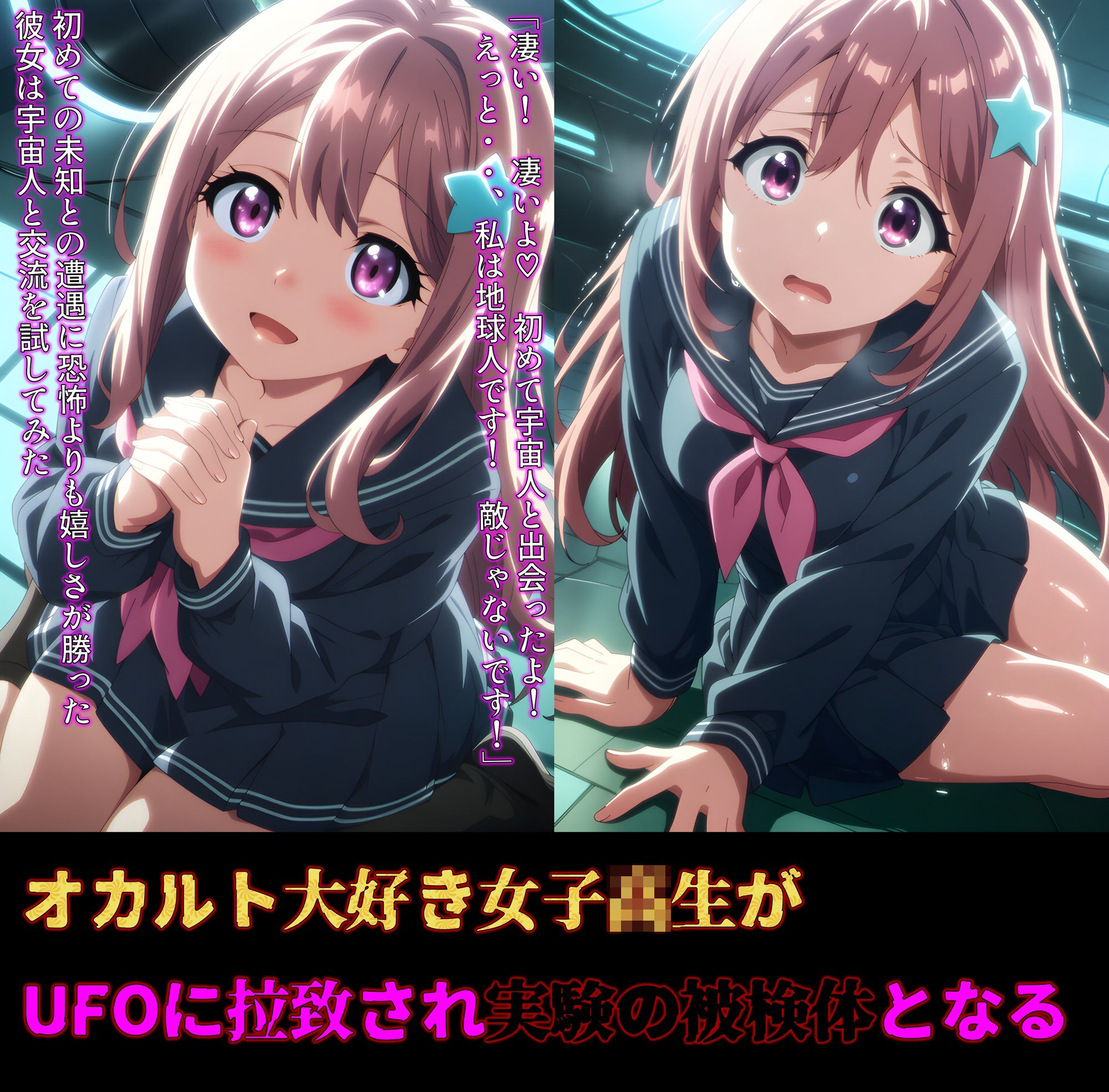 絶頂地獄のUFO拉致事件 --人体実験でエイリアンの苗床となる女子校生-- サンプル1ページ目