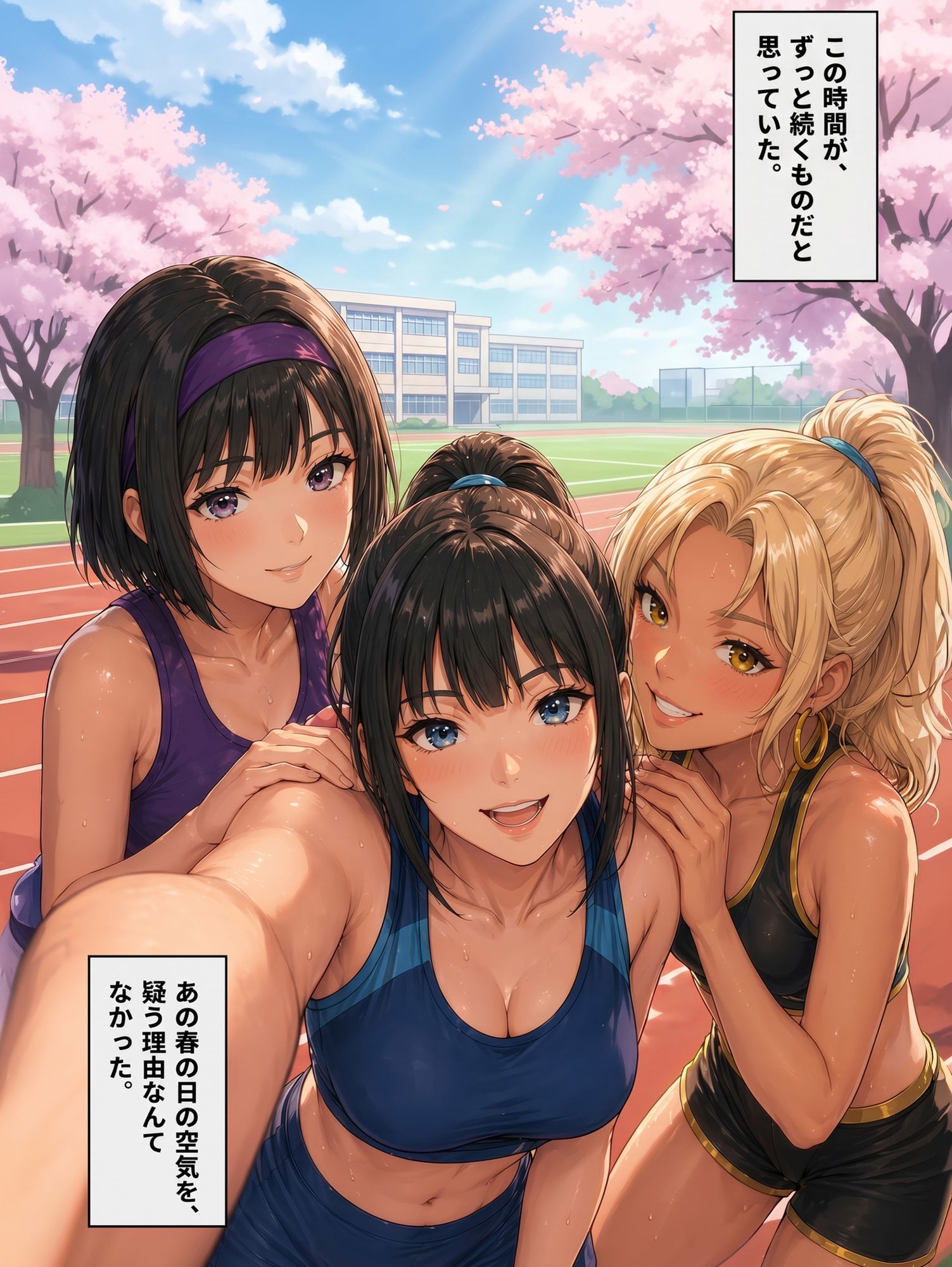 【陸上実妹3姉妹NTRシリーズ】 ハゲ山コーチの毒牙 Vol.1〜3セット サンプル2ページ目