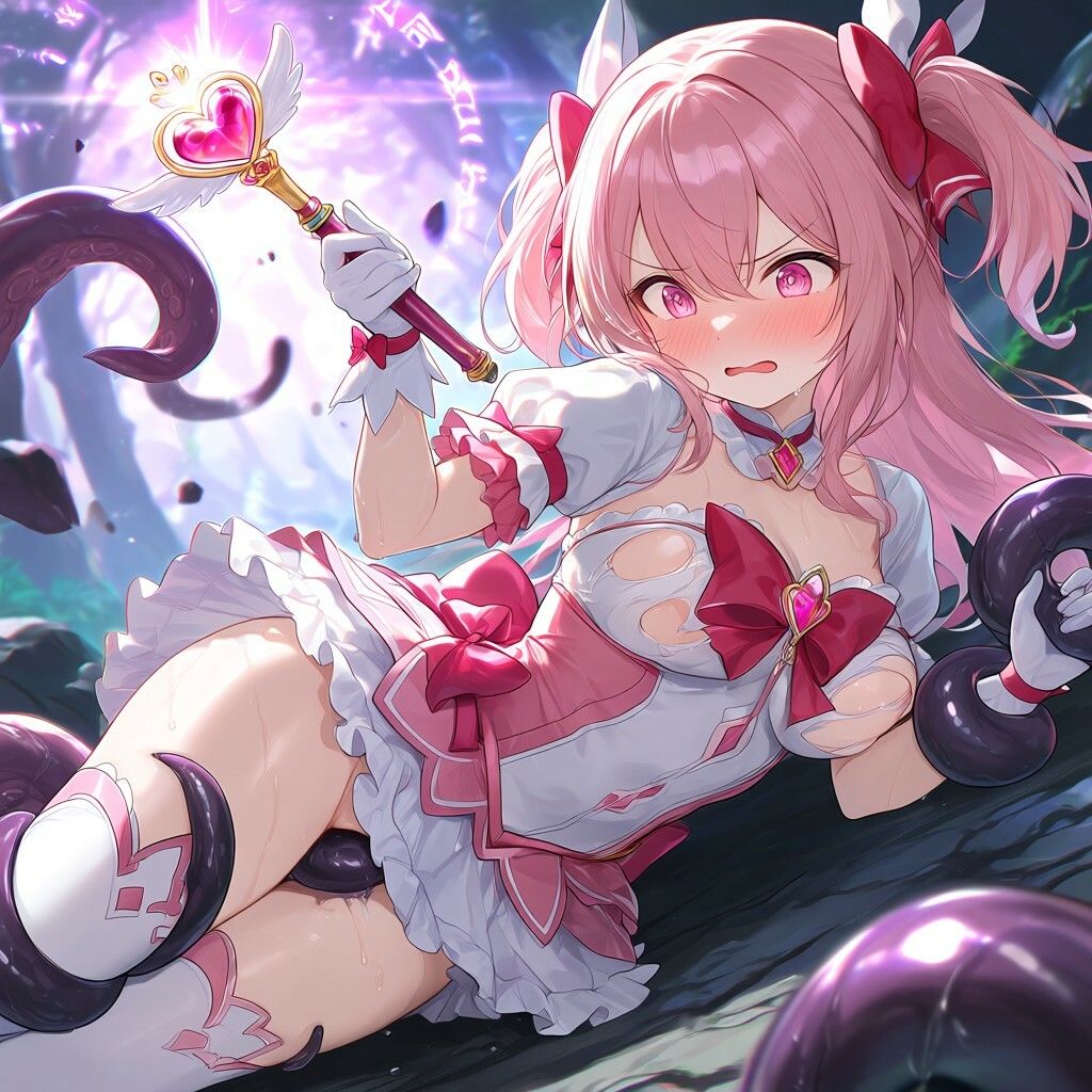 触手敗北〜ソイツには誰も抗えない・魔法少女完全メス堕ちまで〜 サンプル1ページ目