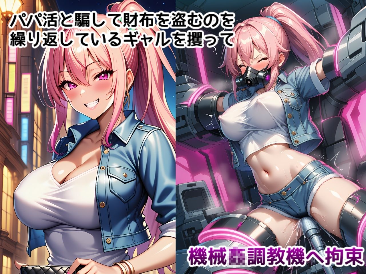 イキ地獄絶対服従調教機vol.7〜パパ活詐欺ギャルを機械責め快楽拷問でワカラセて従順なイキ人形に屈服させる話 サンプル1ページ目