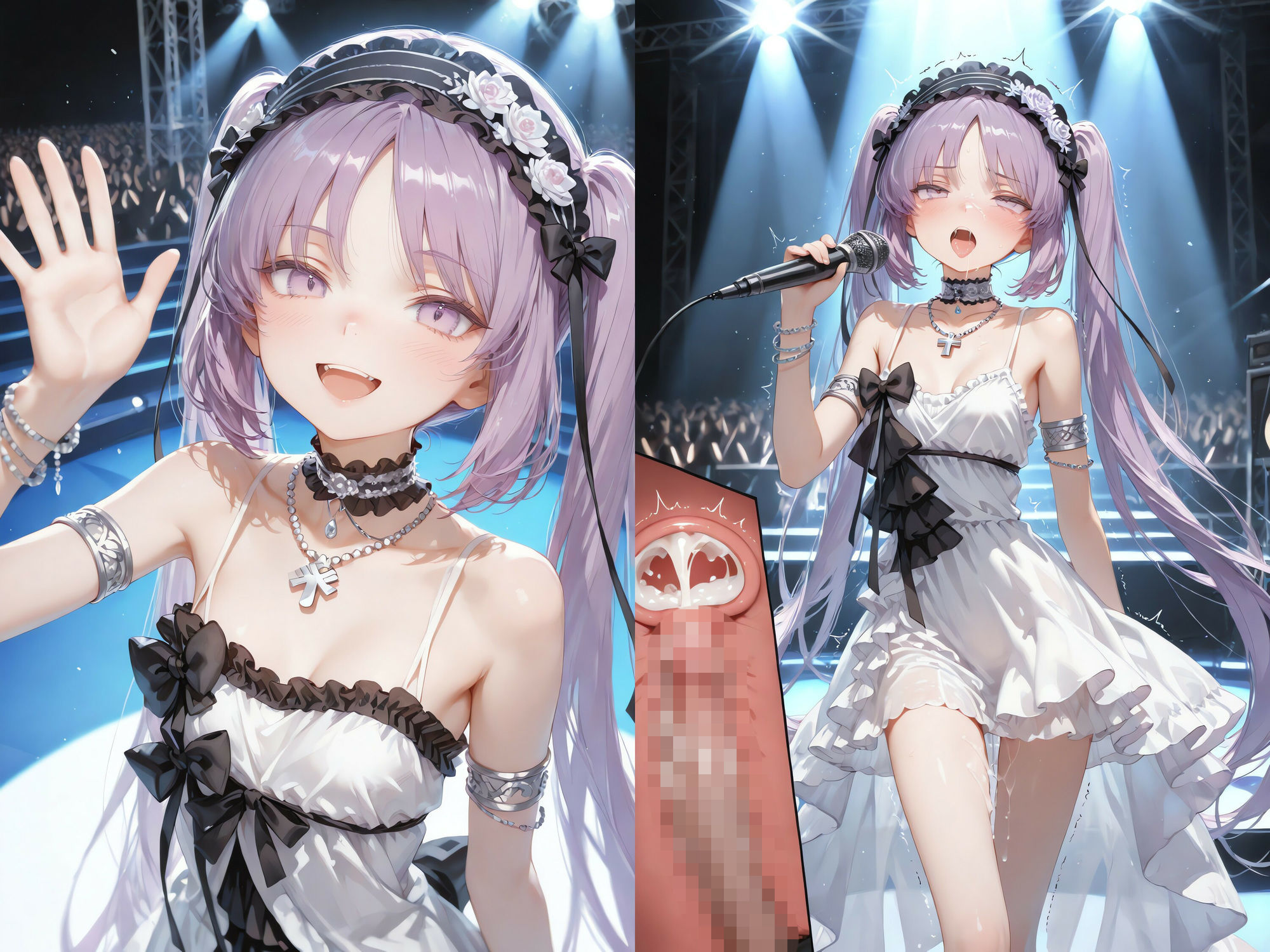 バレたら即終了、英霊アイドルの我慢ライブ 〜魔法のオナホで挿入されたまま歌唱〜（連続中出し・ボテ腹） サンプル1ページ目
