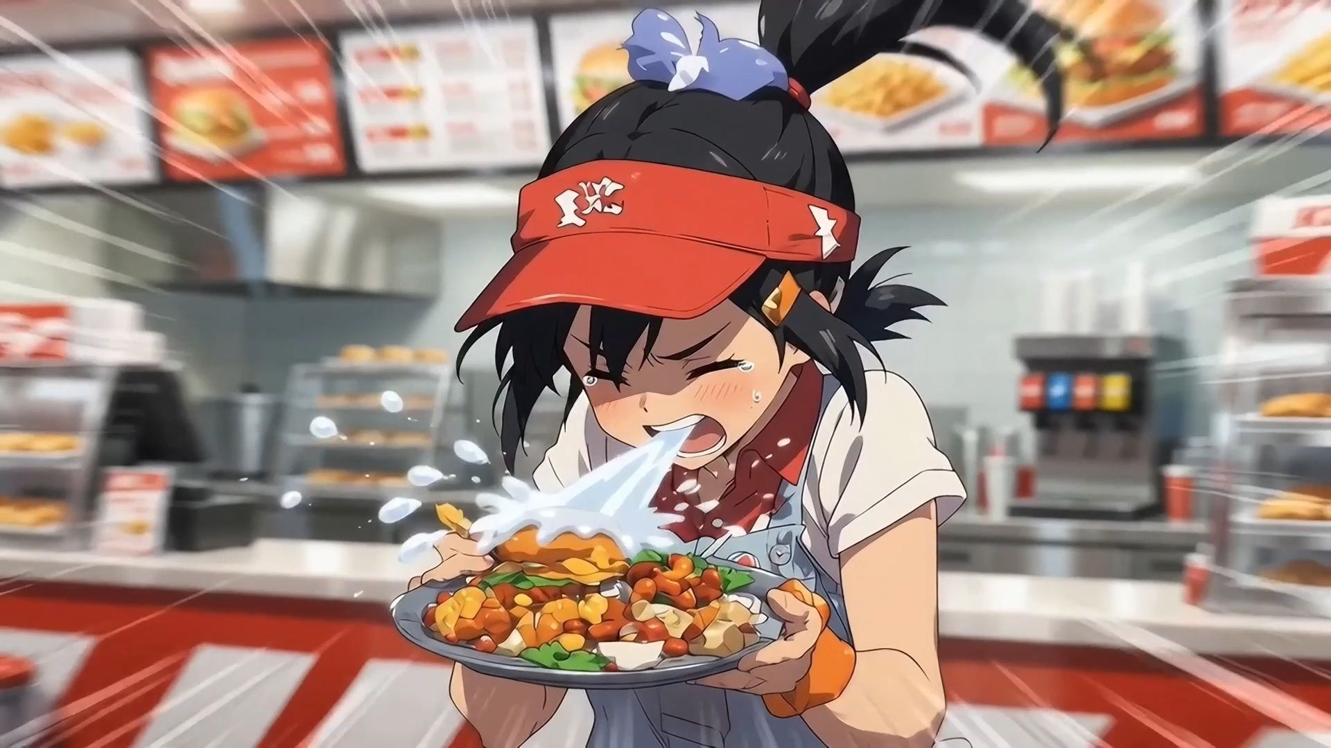 禁断の味？ 食べるくしゃみアニメーション！/ A Forbidden Taste？ An ‘Eating a Sneeze’ Animation！ サンプル3ページ目