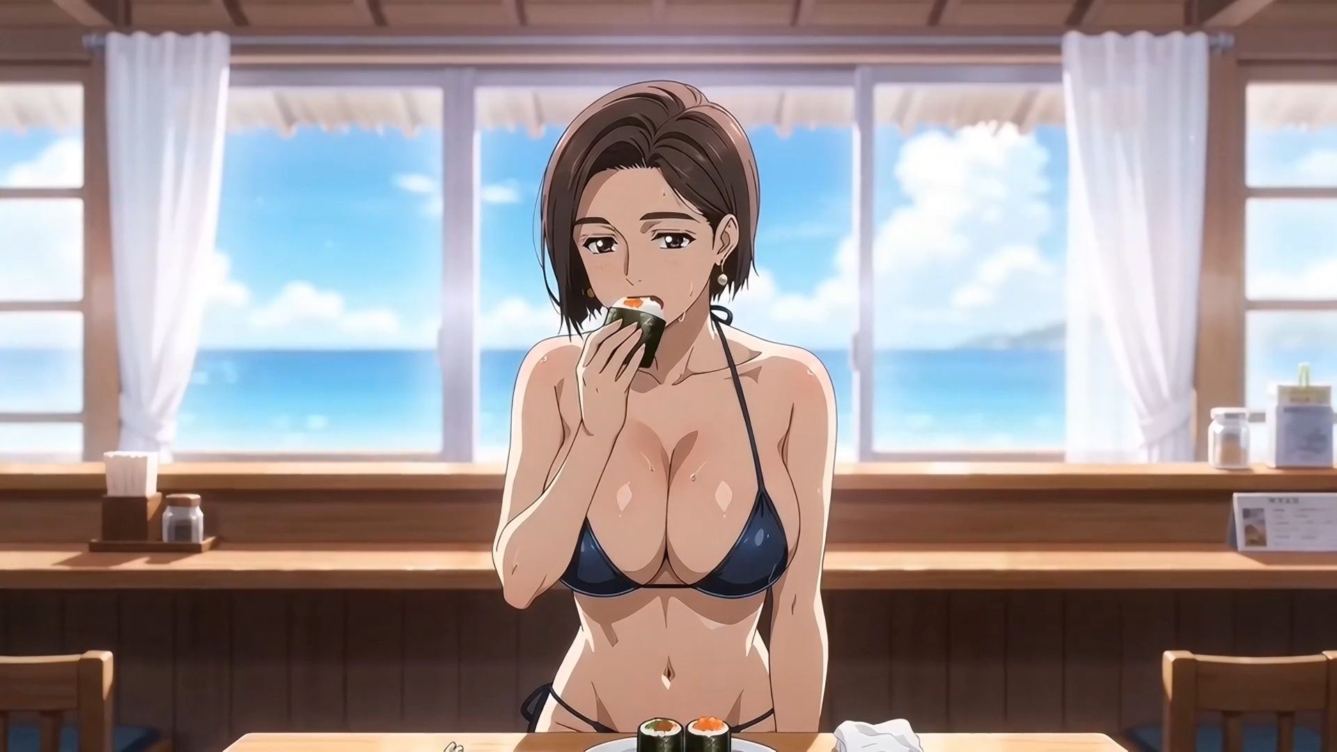禁断の味？ 食べるくしゃみアニメーション！/ A Forbidden Taste？ An ‘Eating a Sneeze’ Animation！ サンプル10ページ目