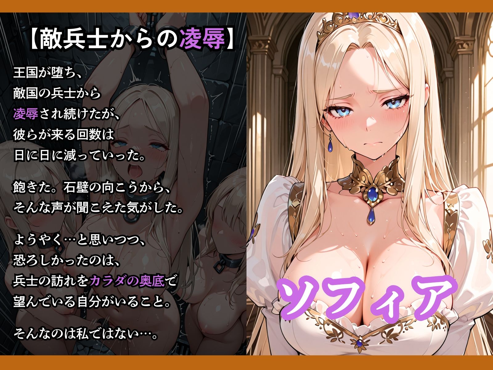 性奴●になった姫〜下女に寸止めされてイキたくてしかたない状態で金持ちおじに買われた5人の姫〜【王国は堕ちた。次は…わたしの番4】 サンプル3ページ目