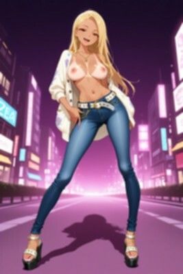 ★SEX有★【裸ジーンズ女子13】今夜は金髪ギャルとヤりまくり！！ サンプル3ページ目