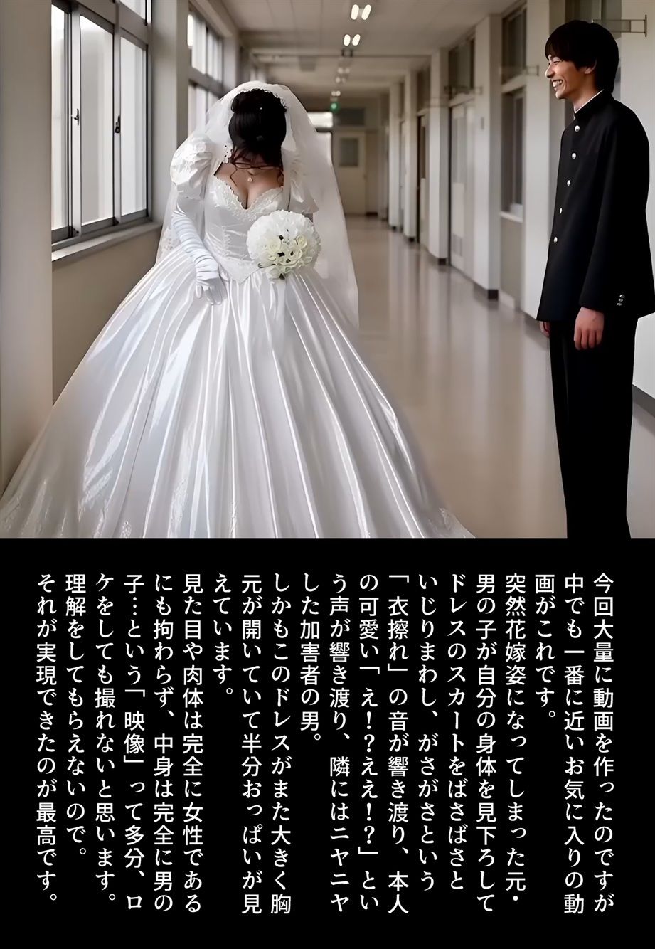 【画集】「性転換学園  触るだけで性別逆転！？」制作秘話 サンプル9ページ目