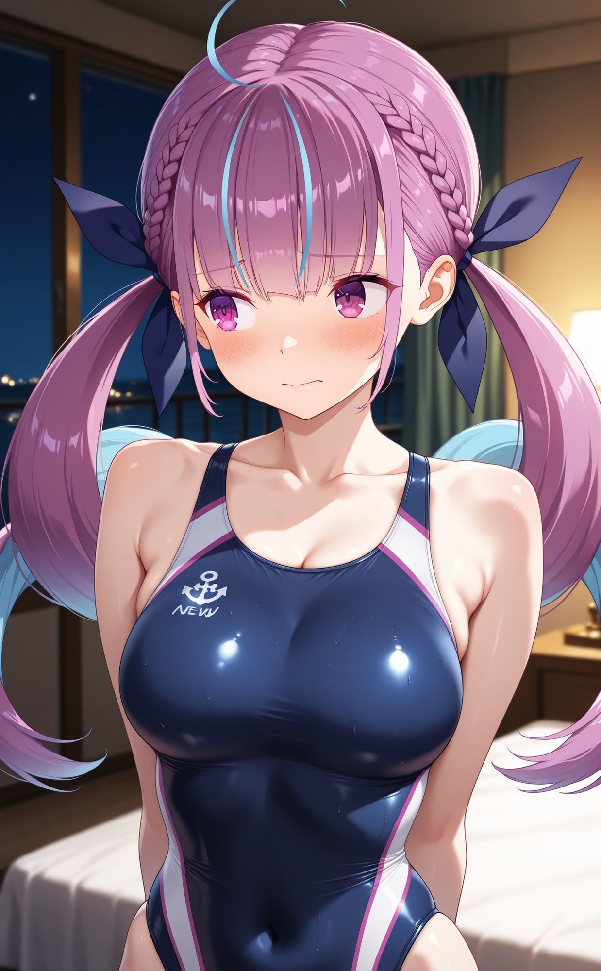 競泳水着部 湊あ◯あ編 サンプル1ページ目