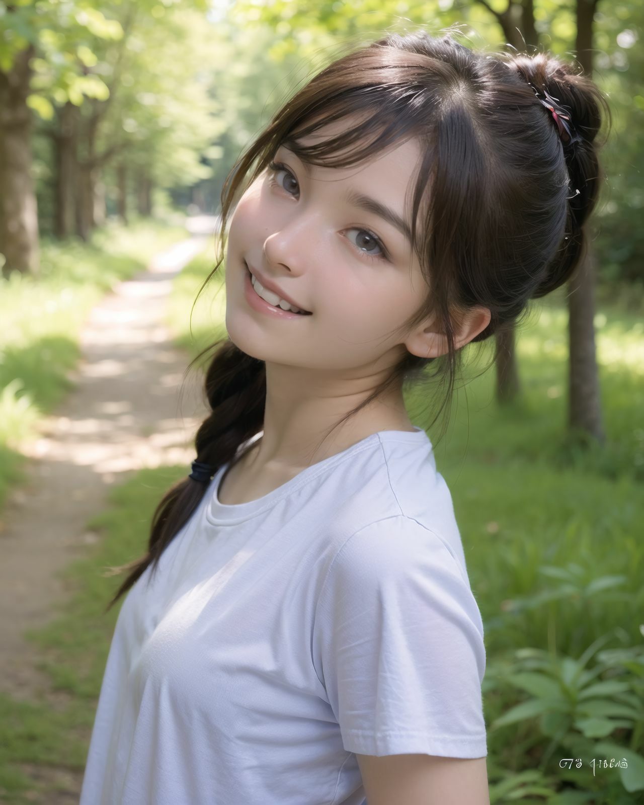 AI美少女写真集 素顔の RUNA - （2） 〜光に揺れる透明な笑顔〜 サンプル1ページ目