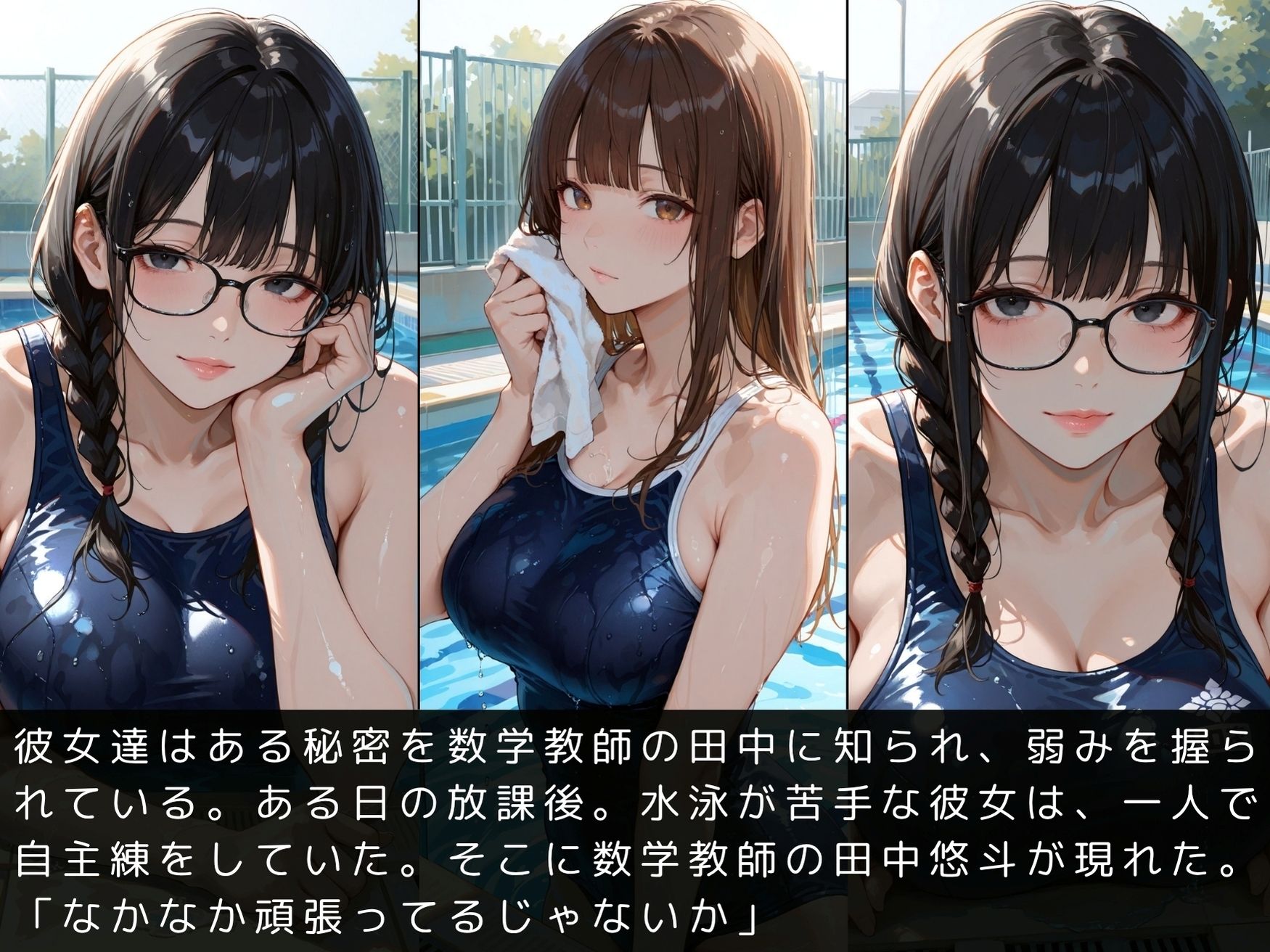 放課後の性指導〜禁断の記録〜プール編 Vol.3 サンプル4ページ目