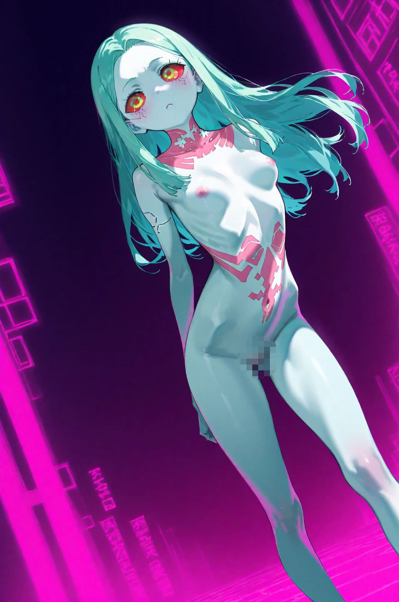 Cyberpunk: Rebecca - Neon Desire サンプル2ページ目