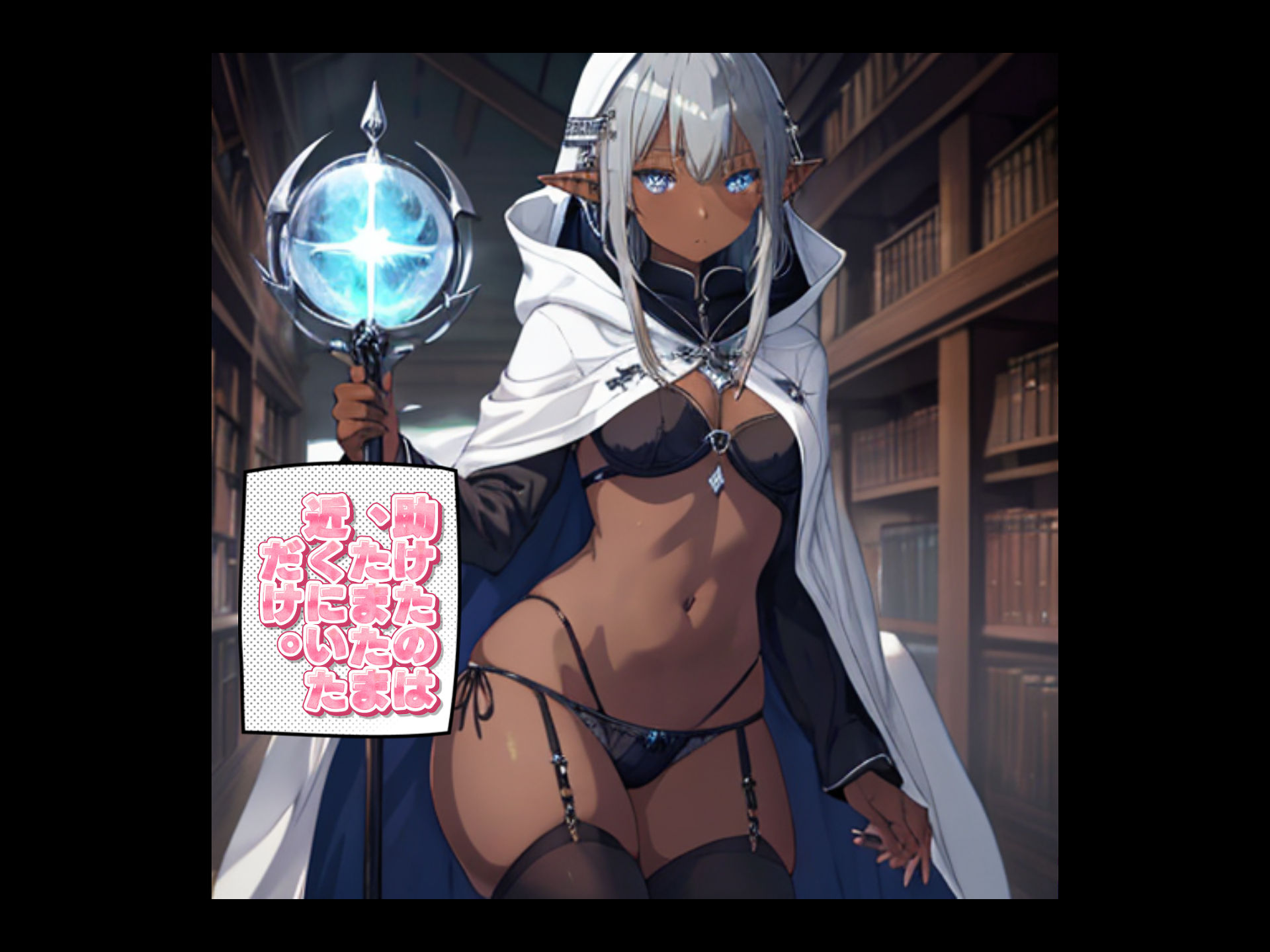 【AI生成】LUNA NOIR Vol.1  スリギイ  -静寂の魔女-  【総ページ163枚 CG枚数:70枚（セリフ差分有）】 サンプル3ページ目