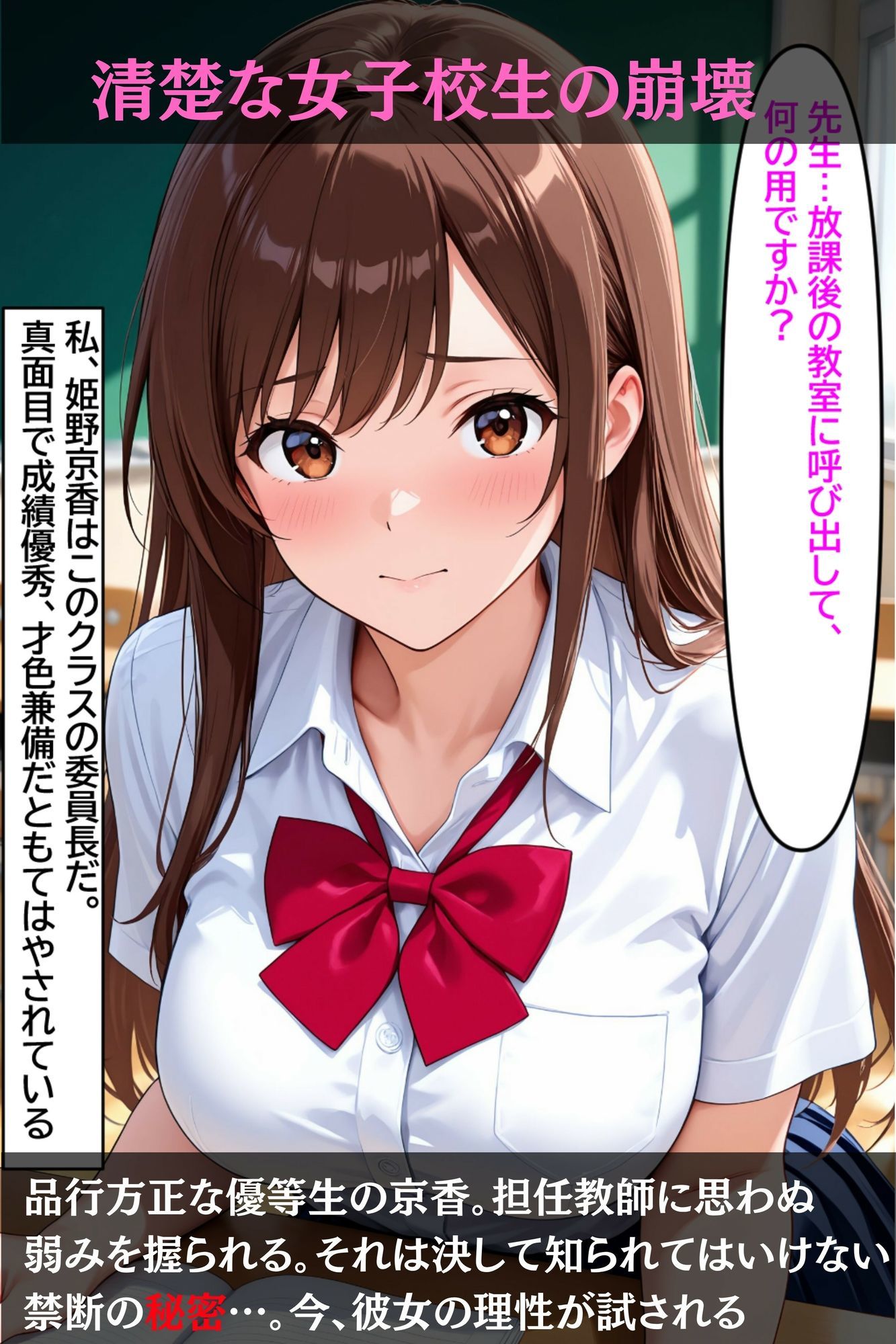 強●性指導「密会報告ー品行方正・委員長の陥落ー」「NTRメス堕ちへ」 サンプル1ページ目
