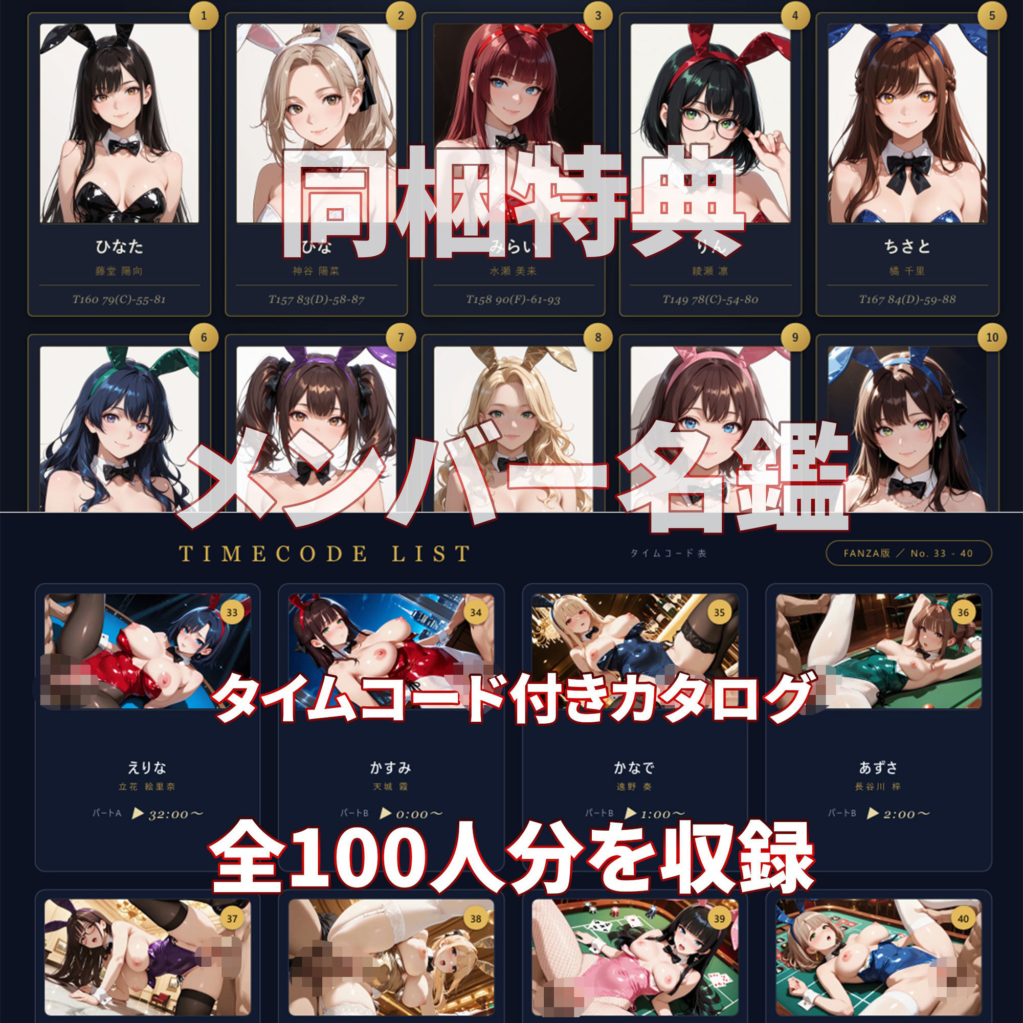 【4K高画質】バニーJKと中出しセックス 美少女だらけの連続絶頂生ハメ100連発 【100分】 サンプル6ページ目
