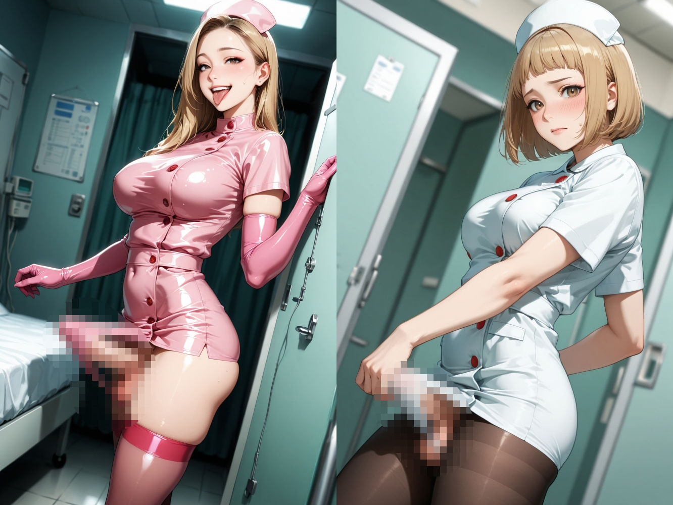 限界ドスケベふたなりナース サンプル2ページ目