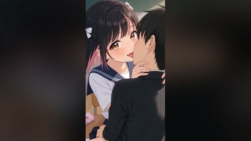 いちゃラブセックス35連発！制服JKと濃厚ディープキスで搾り取られる【スマホ縦型アニメ/フルボイス】 サンプル3ページ目