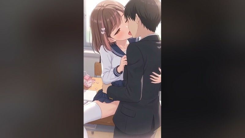 いちゃラブセックス35連発！制服JKと濃厚ディープキスで搾り取られる【スマホ縦型アニメ/フルボイス】 サンプル5ページ目