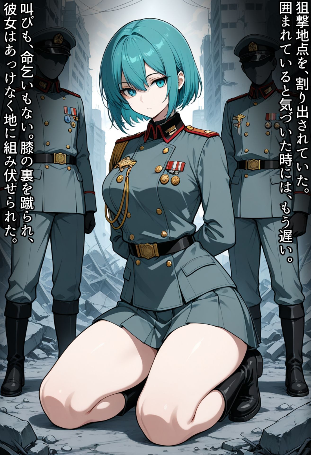 女軍人が敵に拘束され洗脳されて堕ちていくまで サンプル1ページ目