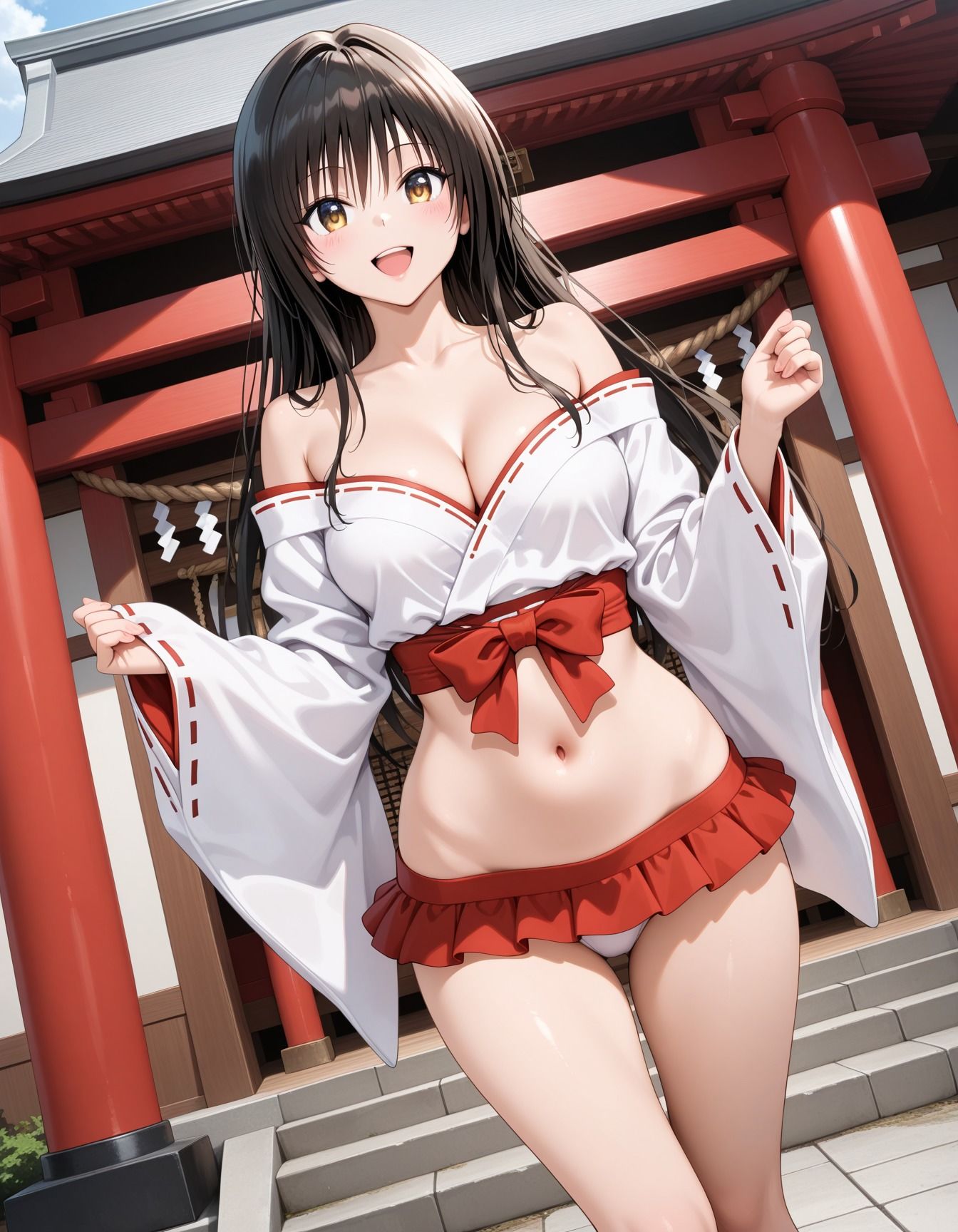 キモ爺に犯●れた巫女少女 サンプル1ページ目