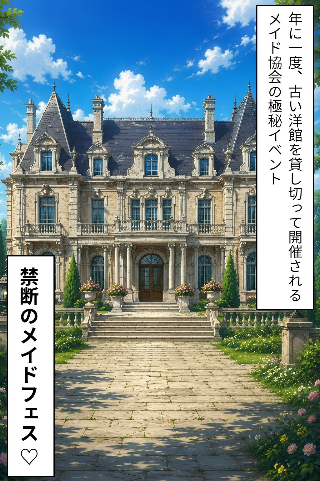 ようこそ禁断のメイドフェスへ（はーと） 2-1 〜 弱いところを徹底的にいじめまくり！大量潮吹き前戯で相性チェック！（芽生・乃ノ 編） 〜 サンプル1ページ目