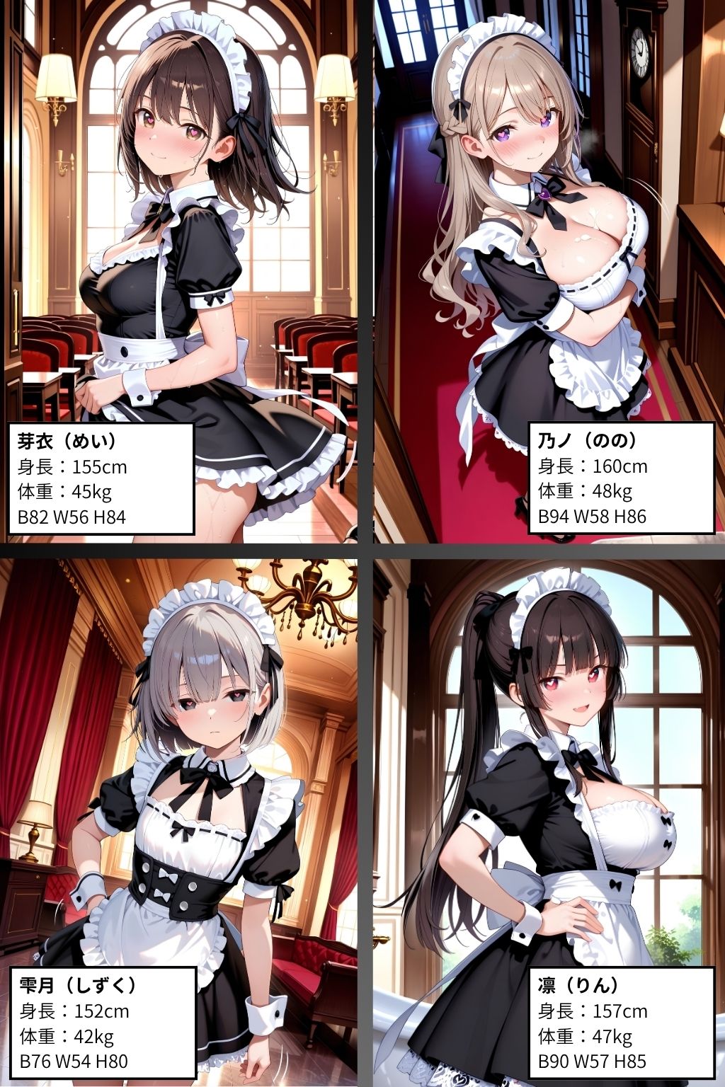 ようこそ禁断のメイドフェスへ（はーと） 2-1 〜 弱いところを徹底的にいじめまくり！大量潮吹き前戯で相性チェック！（芽生・乃ノ 編） 〜 サンプル7ページ目