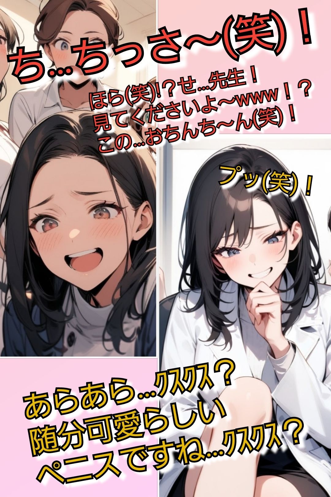 短小包茎マゾ向けCFNMギャラリー 君のオナニー見てあげる 【美人女医＆看護師編】 サンプル5ページ目