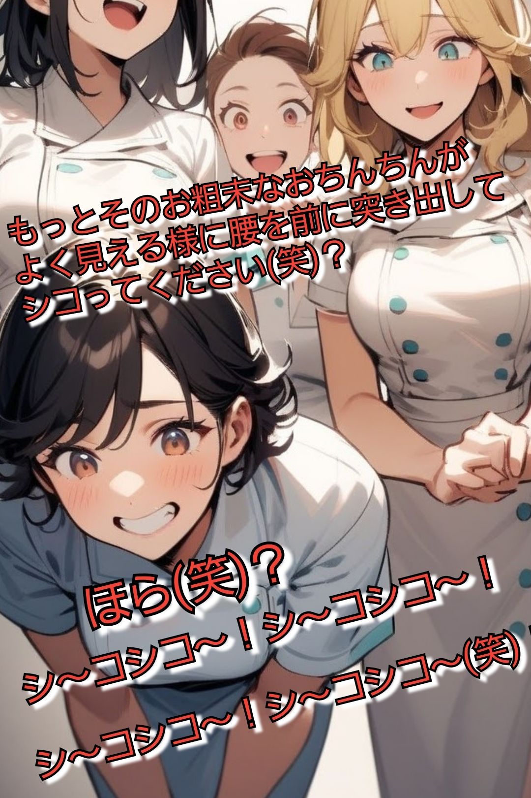 短小包茎マゾ向けCFNMギャラリー 君のオナニー見てあげる 【美人女医＆看護師編】 サンプル7ページ目