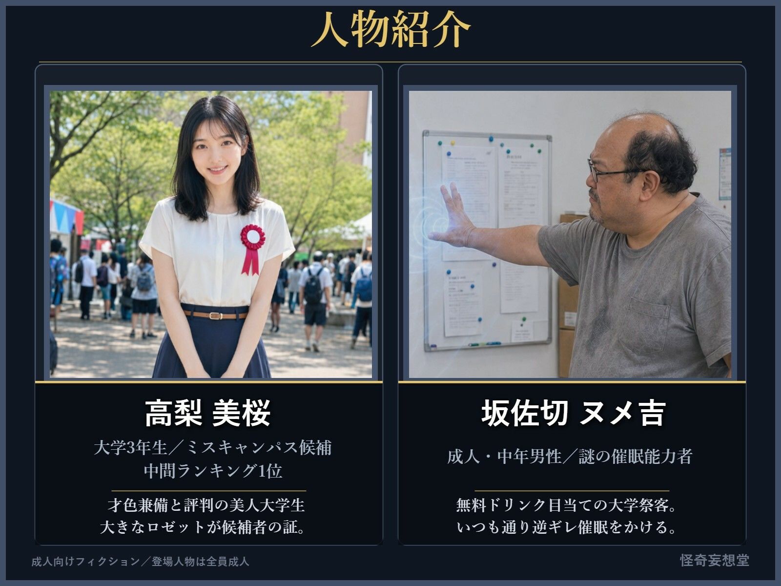 ミスキャンパス候補・高梨美桜 〜逆ギレ催●男に撮られた「5万人には見せられない姿」〜 サンプル1ページ目