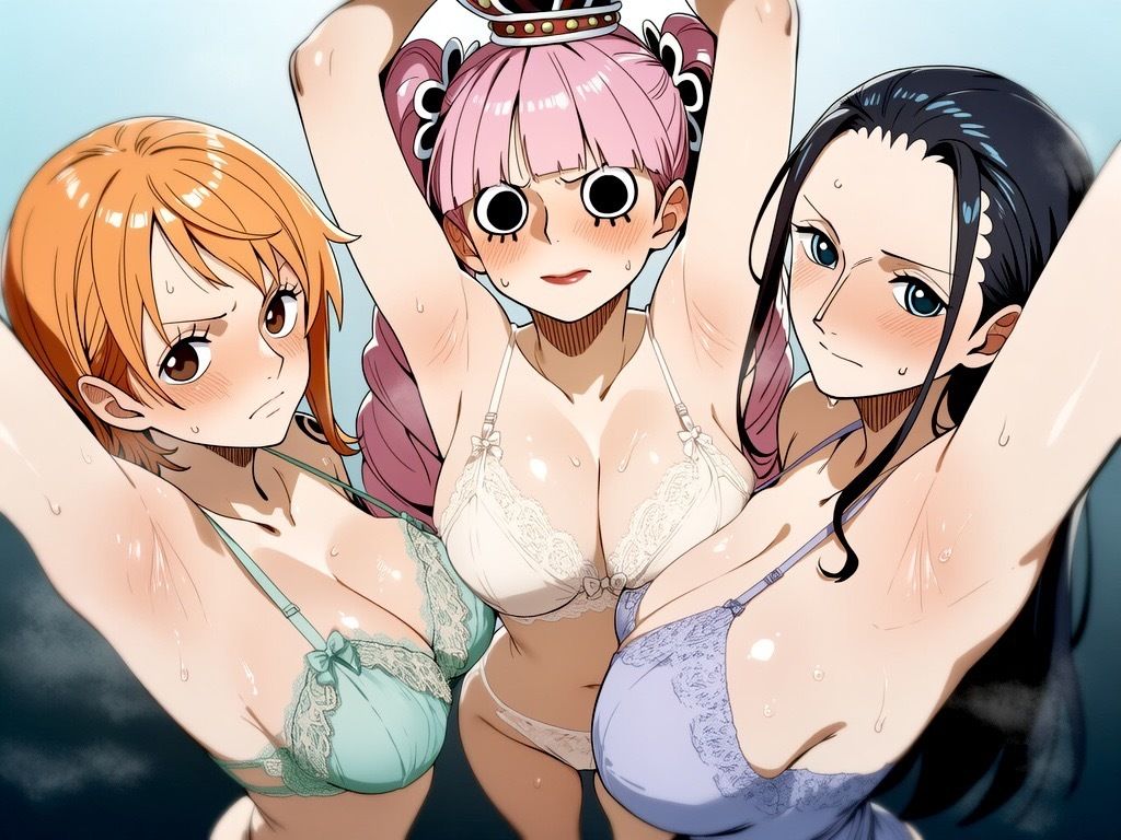【ワキフェチ】ONEPIECE_ヒロイン9人_ばんざい＆恥じらいグラビア画集 サンプル1ページ目