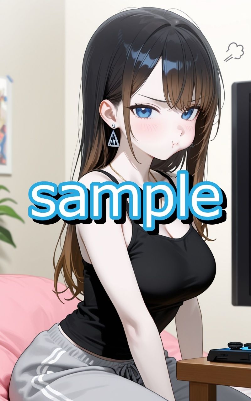 オタクに優しいギャルがゲームに負けた腹いせに押し倒して襲われちゃうイラスト集 サンプル3ページ目