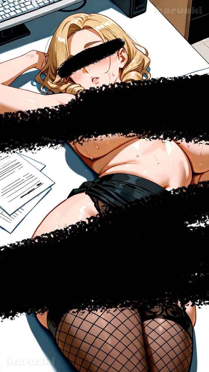 【AIアニメ巨乳美女写真集】Vol.17おっぱい性奉仕が大事なお仕事の金髪秘書森永さん サンプル2ページ目