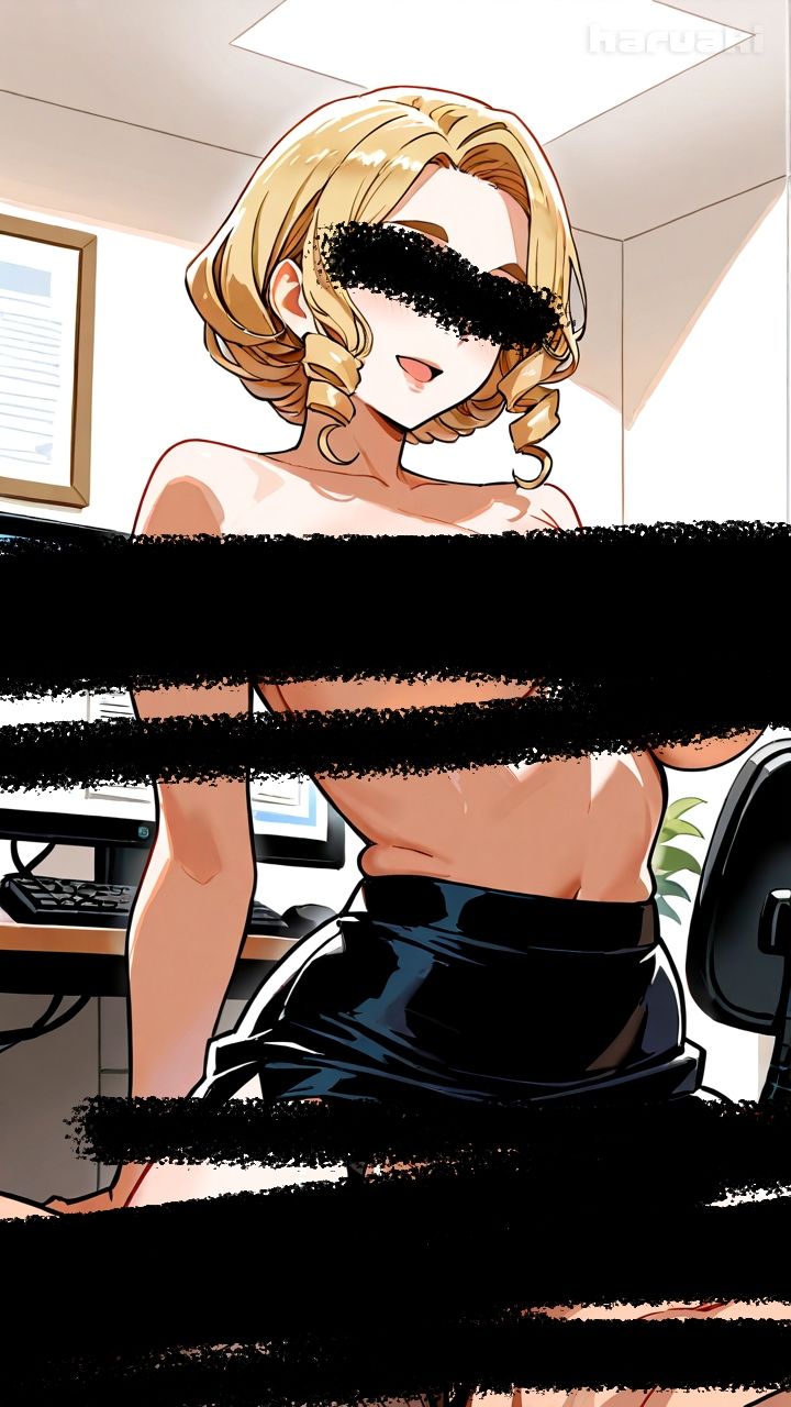 【AIアニメ巨乳美女写真集】Vol.17おっぱい性奉仕が大事なお仕事の金髪秘書森永さん サンプル4ページ目