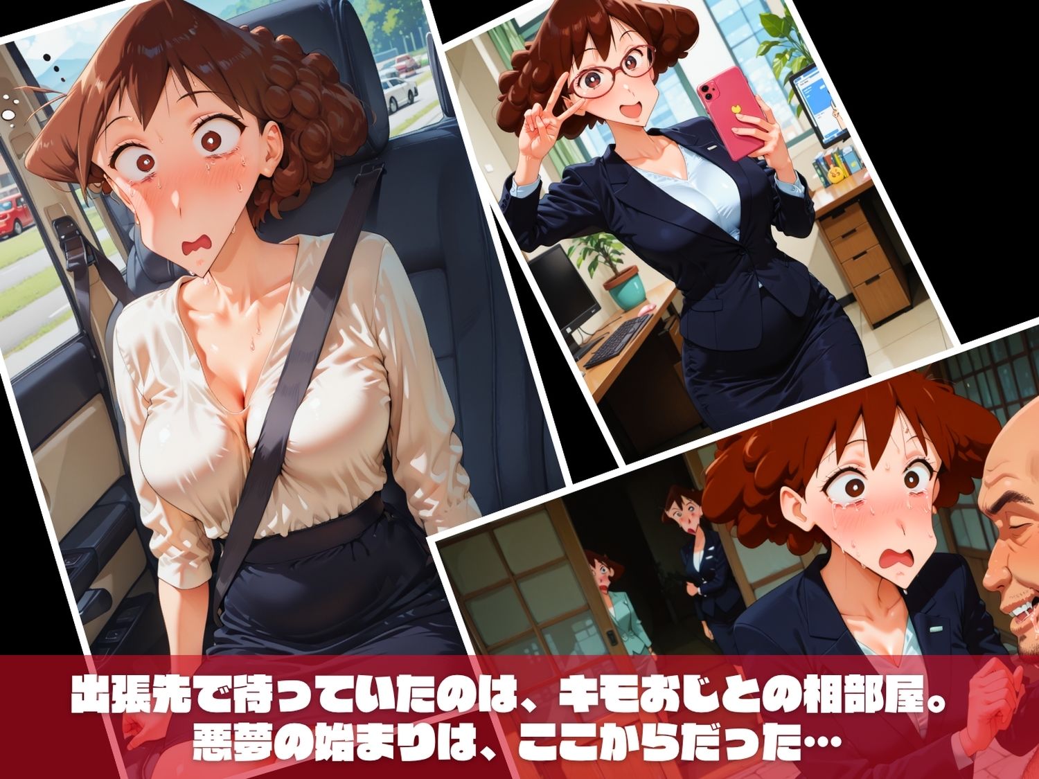 キモおじの温泉征服記 ク●ヨンしんちゃん編 サンプル1ページ目