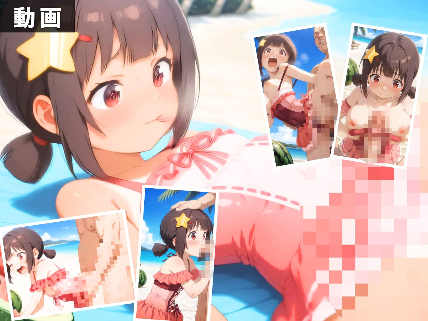 こ●素晴らしい世界に祝福を！ 〜異世界六人組全員集合！ 海で最高の集団祝福セックス〜 【セット作品】 サンプル7ページ目