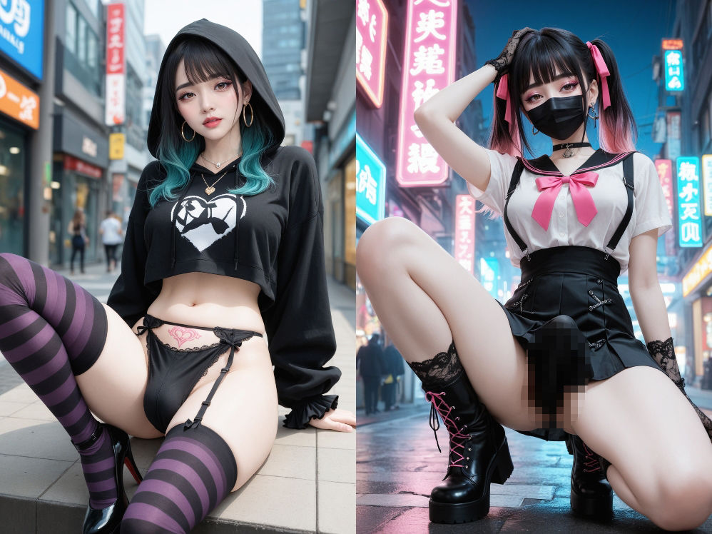 地雷系ふたなり女子の病みかわシンドローム サンプル4ページ目