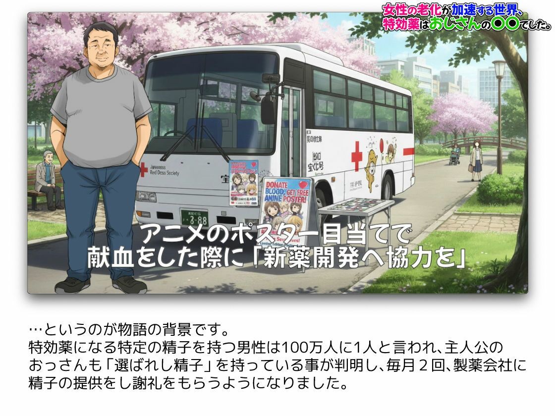 女性の老化が加速する世界、特効薬はおじさんの〇〇でした。 サンプル5ページ目