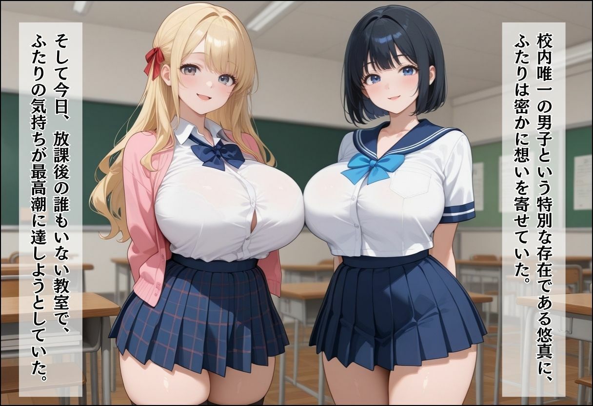 間違って女子校に入学したらムチムチ女子校生に毎日中出しを要求される学園生活〜放課後甘々Wヒロイン編〜 サンプル4ページ目