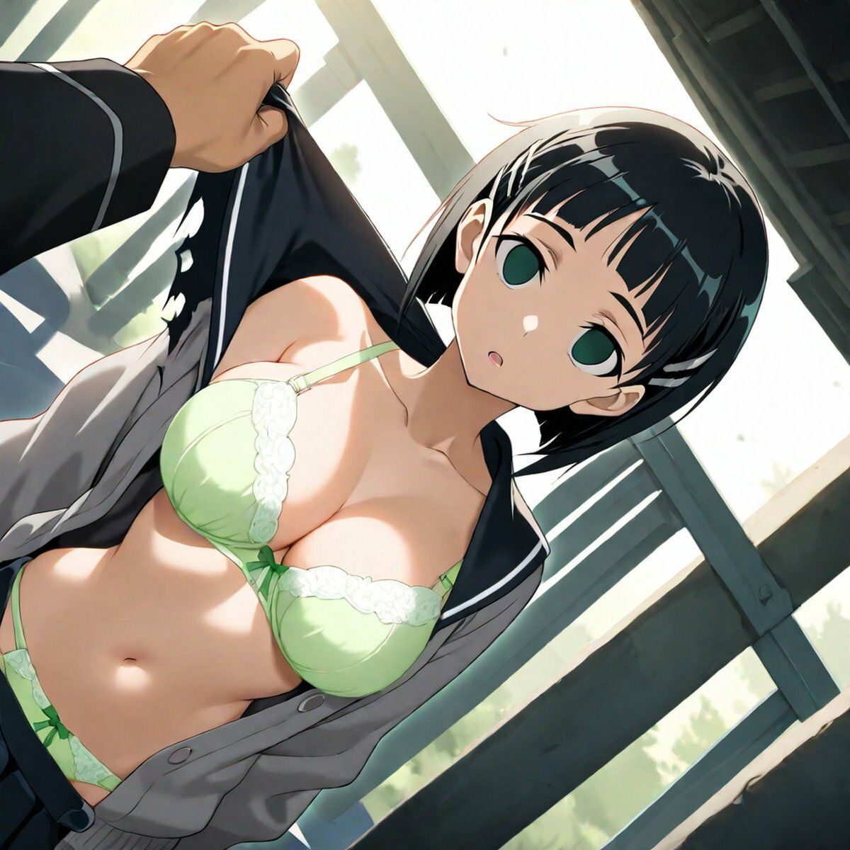 性欲処理用娘の直葉ちゃん サンプル2ページ目