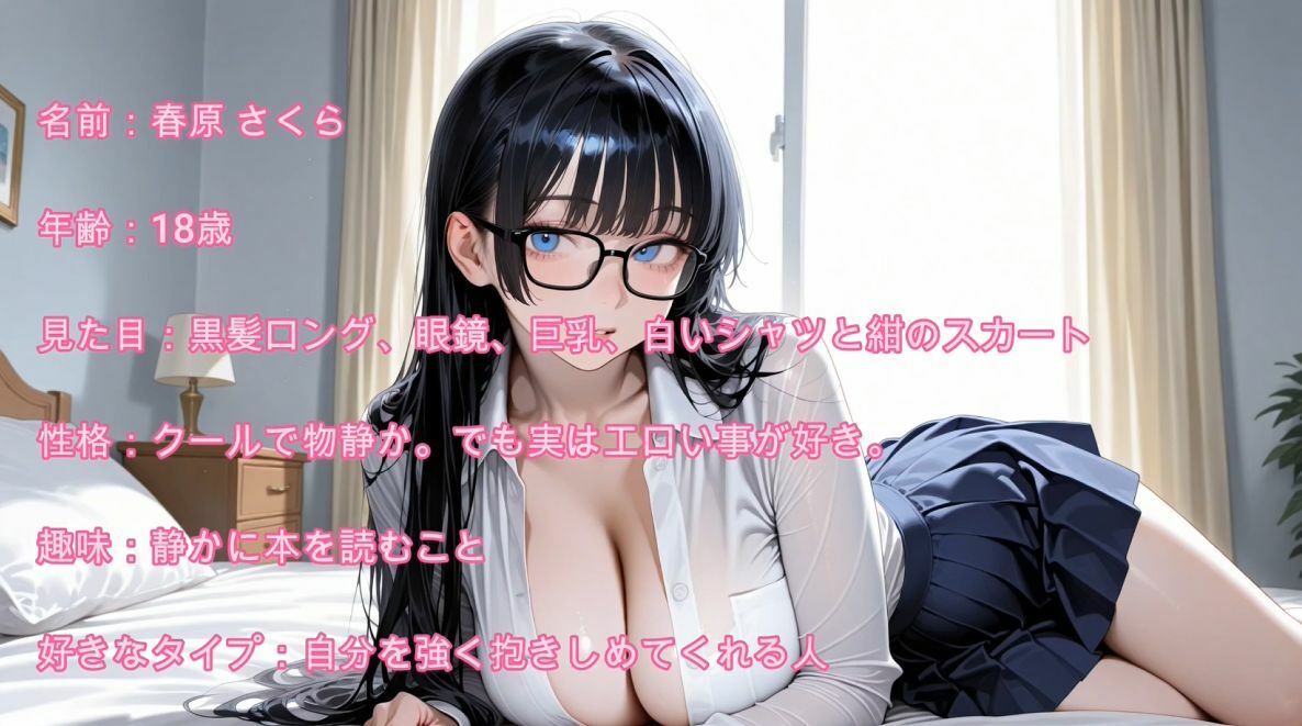 【4K】巨乳の優等生メガネJK3人と濃厚中出しセックス サンプル7ページ目