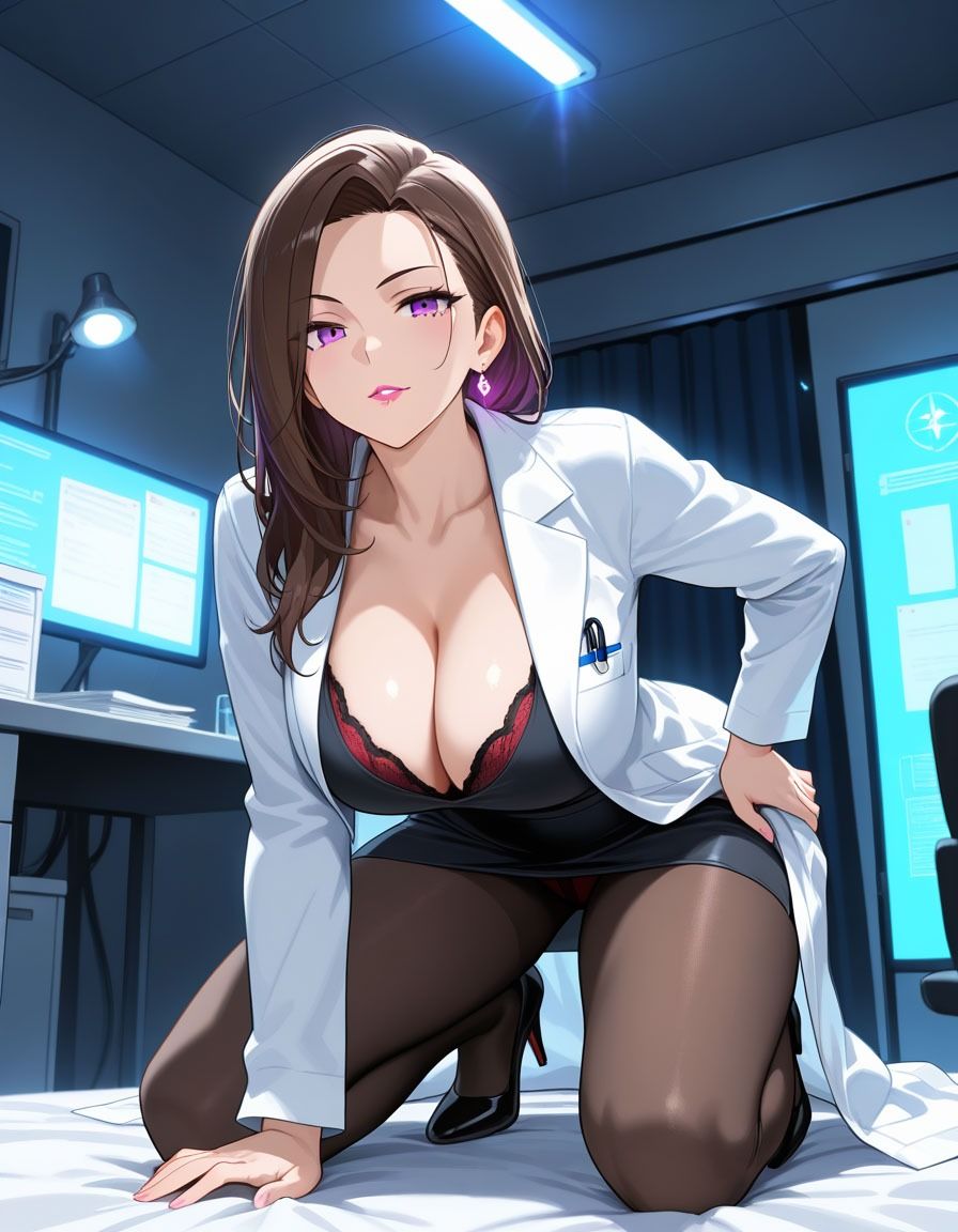 気が強めの人妻女医師がアへ顔でいきまくる サンプル2ページ目