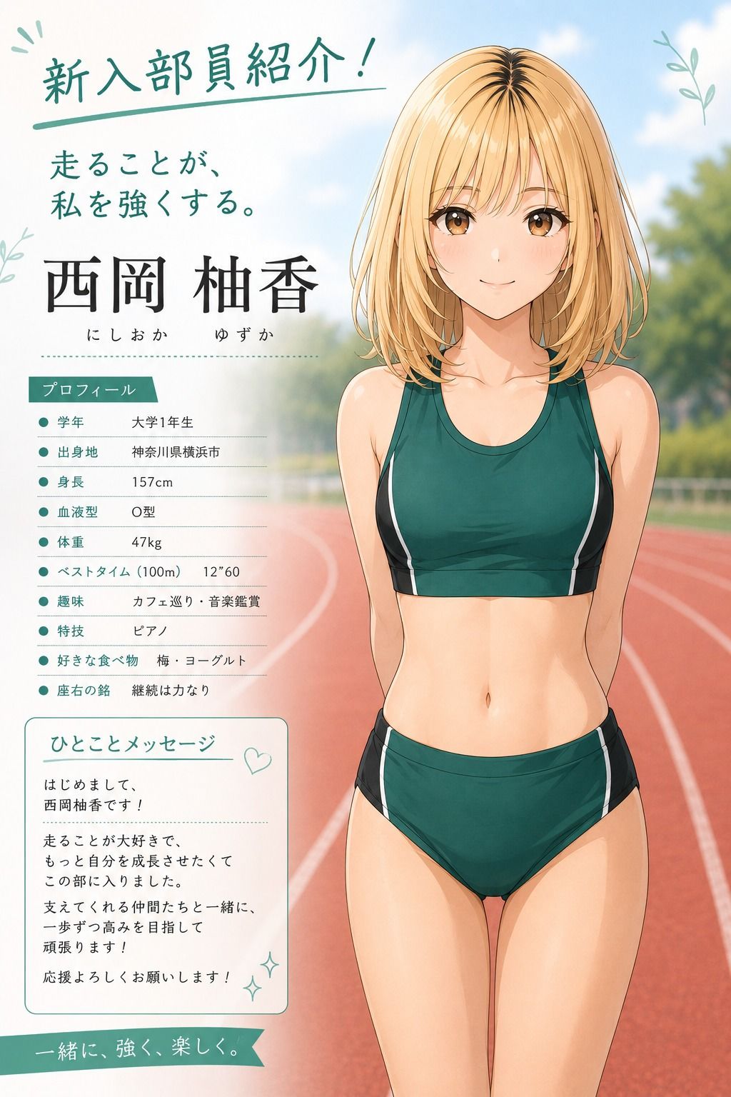 【CG】女子陸上部新入部員ヌード写真集  Vol.1 サンプル1ページ目